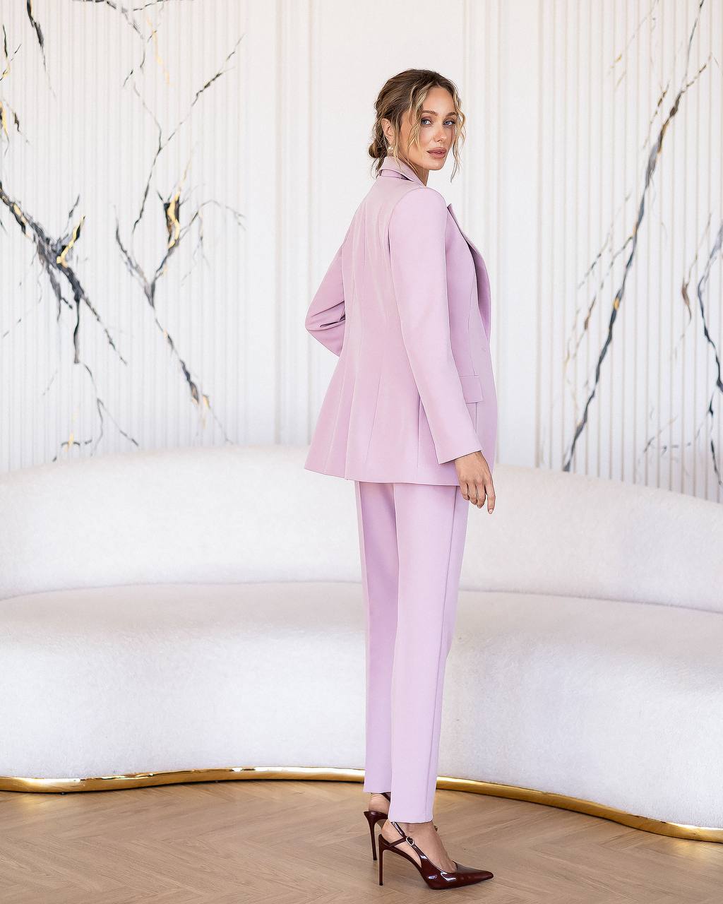 Womens Three Piece Suit with Blazer Vest and Trousers