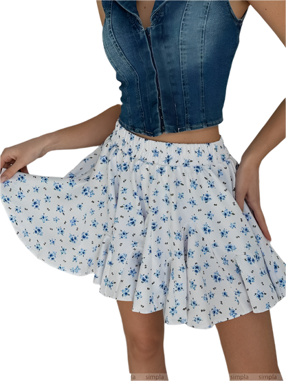 Trendy Women's Skirt-Shorts Spring Summer 2025 Lightweight Soft Print