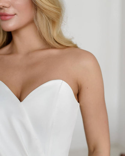 Elegant Royal Satin Mini Dress for Women