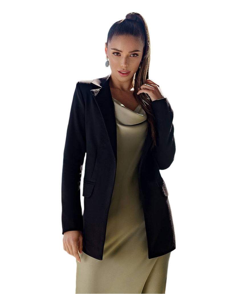 Elegant Black Blazer for Stylish Women Perfect for Formal Occasions and Casual Outfits