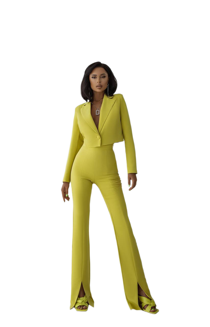 Stylish Womens Suit Jacket With Lining In Diagonal Crepe Fabric