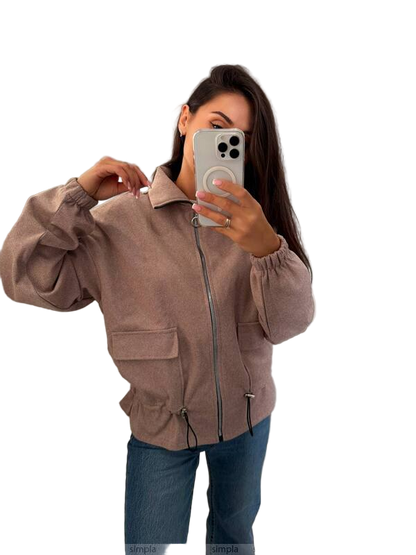 Lightweight Cashmere Bomber Jacket for Cool Evenings