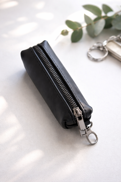Handmade Leather Key Holder Premium Smooth Leather Key Case Gift for Him