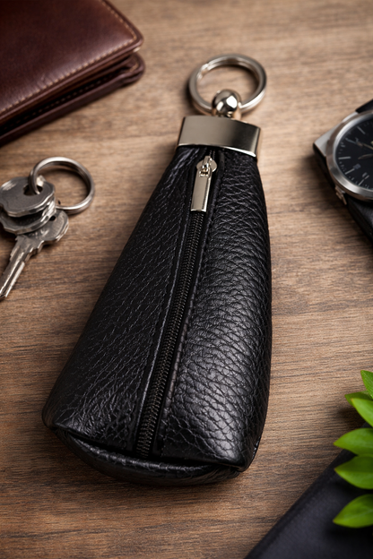 Mens Genuine Leather Key Holder SKILL Handmade Gift for Him