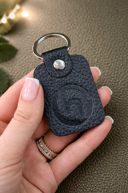 Handmade Genuine Leather Keychain Gift for Her