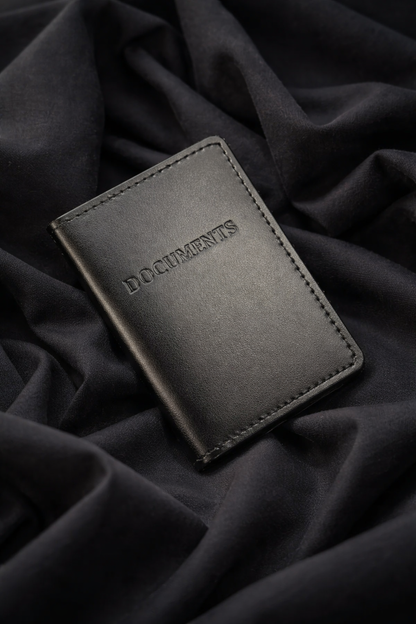 Handmade Genuine Leather Document Cover Passport Holder Gift for Him