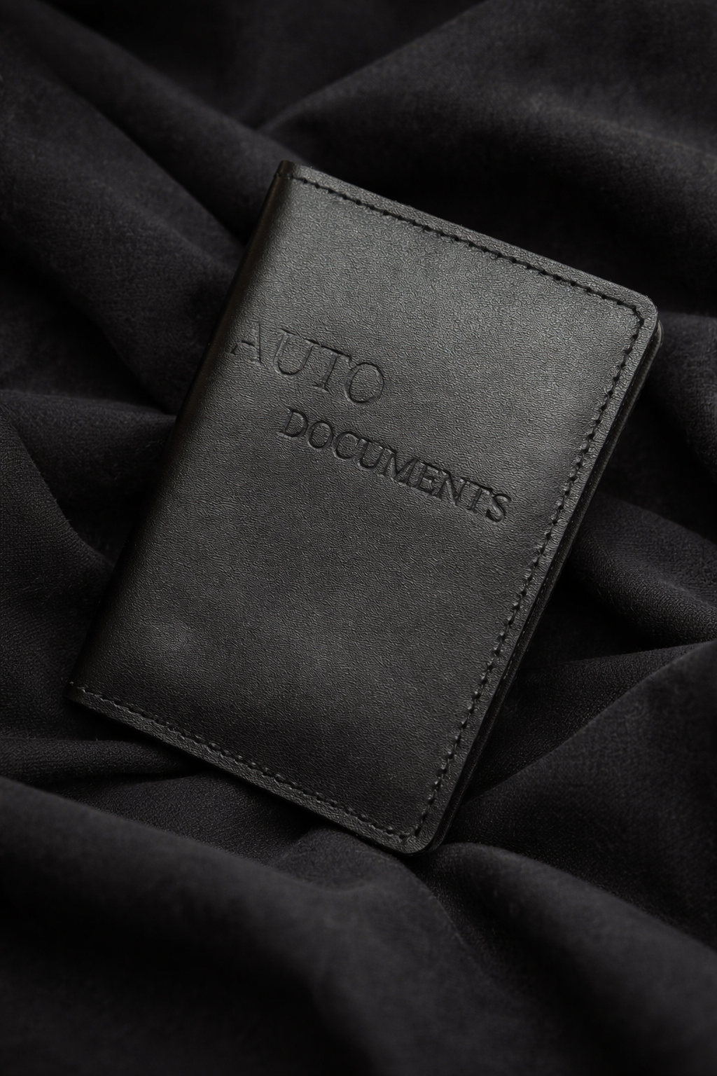 Handmade Leather Car Document Cover gift for him Minimalist Auto Documents Holder