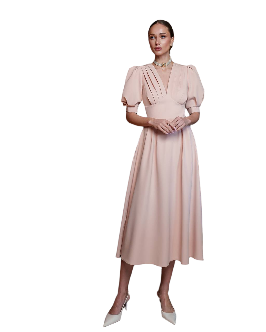 Elegant Midi Dress For Women In Various Colors