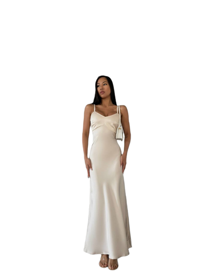 Bogemia Satin Combination Dress for Women