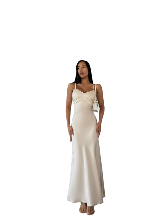 Bogemia Satin Combination Dress for Women
