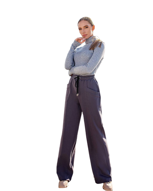 Lux Quality Womens Three Thread Loopback Knit Cotton Pants