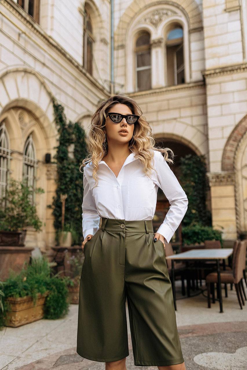 Stylish Women's Shirt in White Long Sleeve