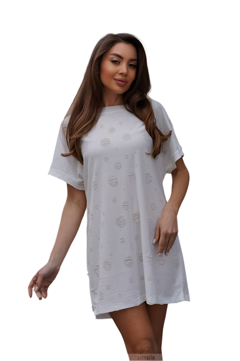 Casual T-Shirt Dress in Bright Colors for Home and Walks