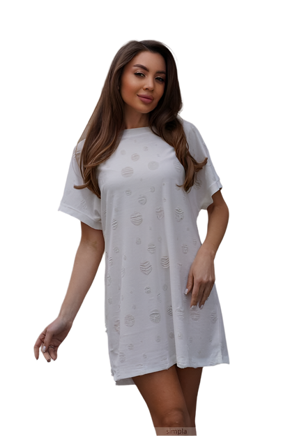 Casual T-Shirt Dress in Bright Colors for Home and Walks