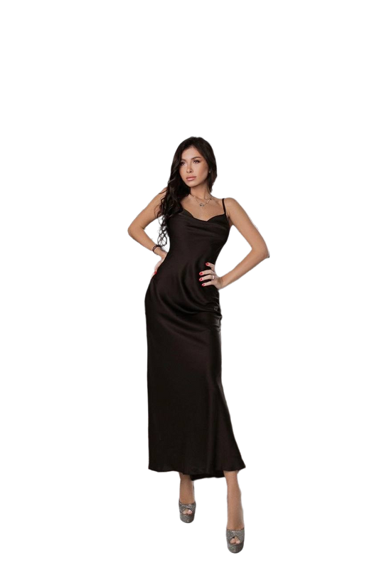 Women Black Midi Combination Dress Armani Silk