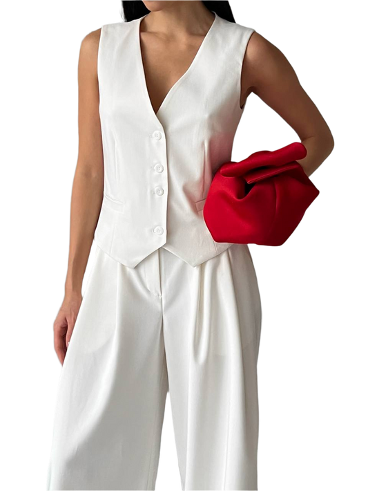 Luxury Satin Vest with Silk Lining for Women