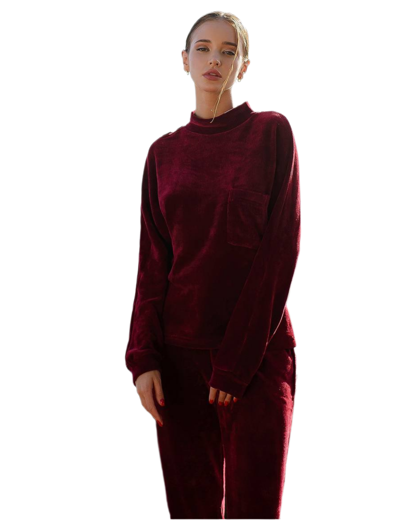 Soft Casual Outfit Set for Women Stylish Comfortable Lounge Wear for Relaxing