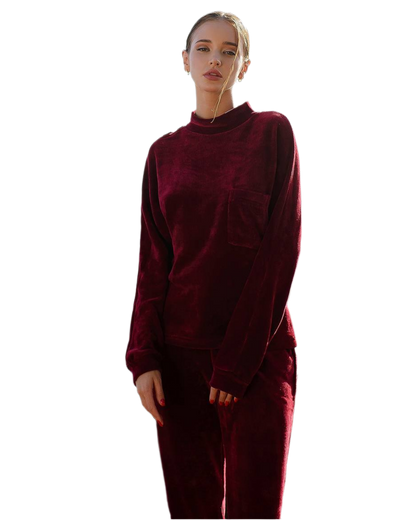 Soft Casual Outfit Set for Women Stylish Comfortable Lounge Wear for Relaxing