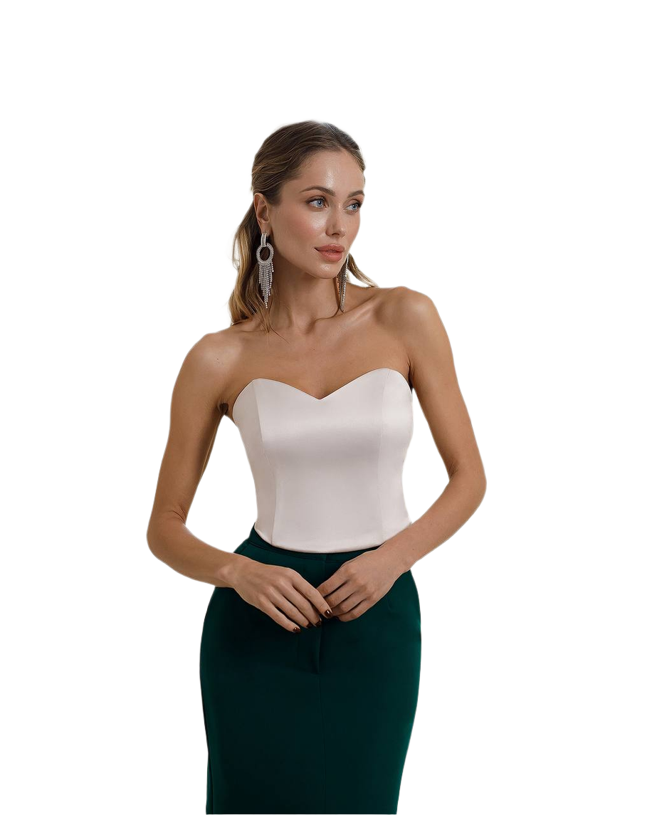Royal Mango Satin Women's Corset in Multiple Colors