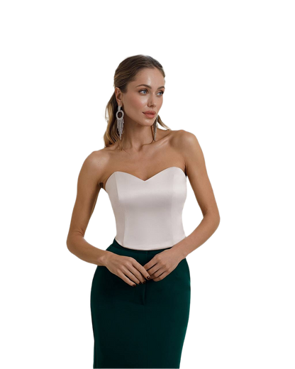 Royal Mango Satin Women's Corset in Multiple Colors