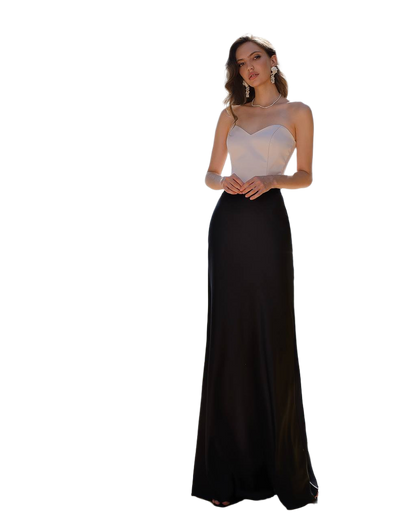 Premium Pandora Satin Skirt for Women Black Long Elegant