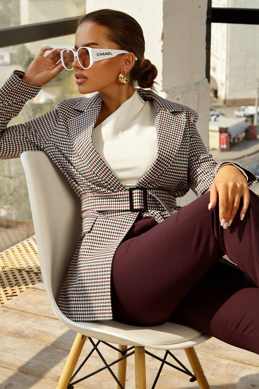 Womens Flare Trousers High Rise Full Length Pants