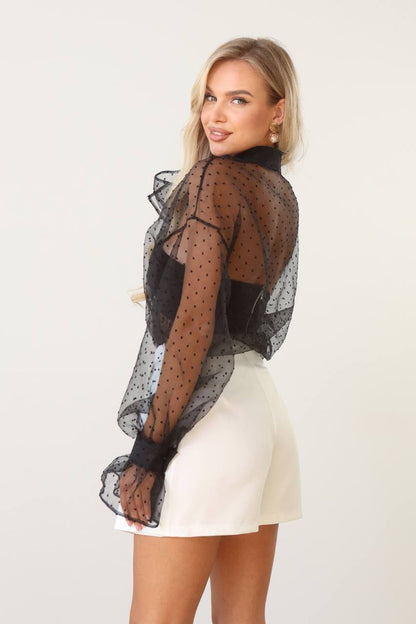 Milk Crepe Diagonal Skort Wrap Skirt Shorts