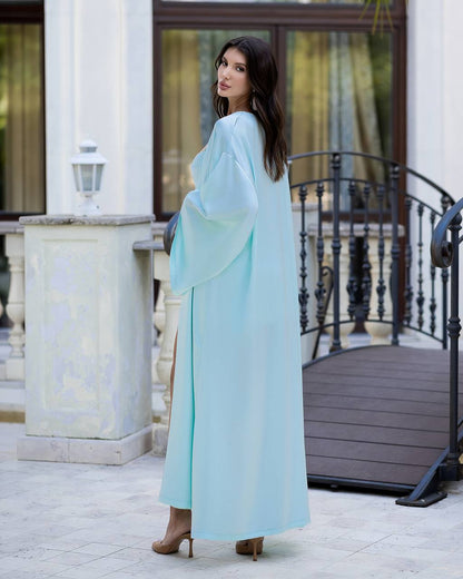 Womens Satin Cape and Mini Dress Set