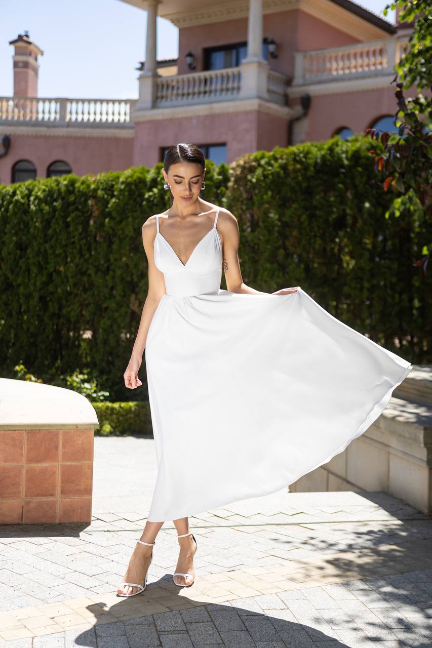 Sany Elegant Midi Dress in Premium Las Vegas Knitwear
