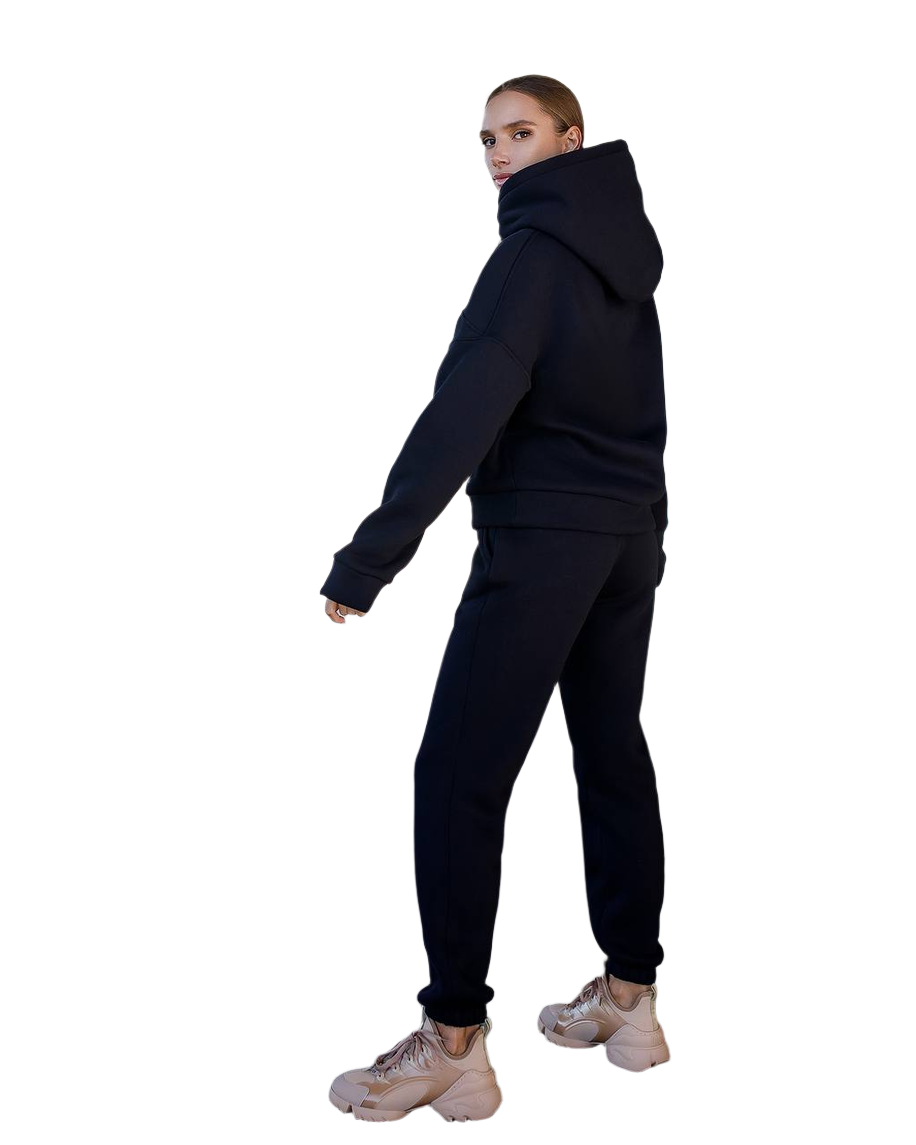 Womens Lux Triple-Knit Fleece Hoodie and Jogger Suit