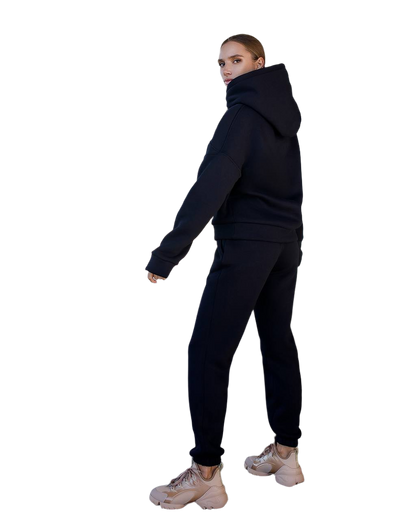 Womens Lux Triple-Knit Fleece Hoodie and Jogger Suit
