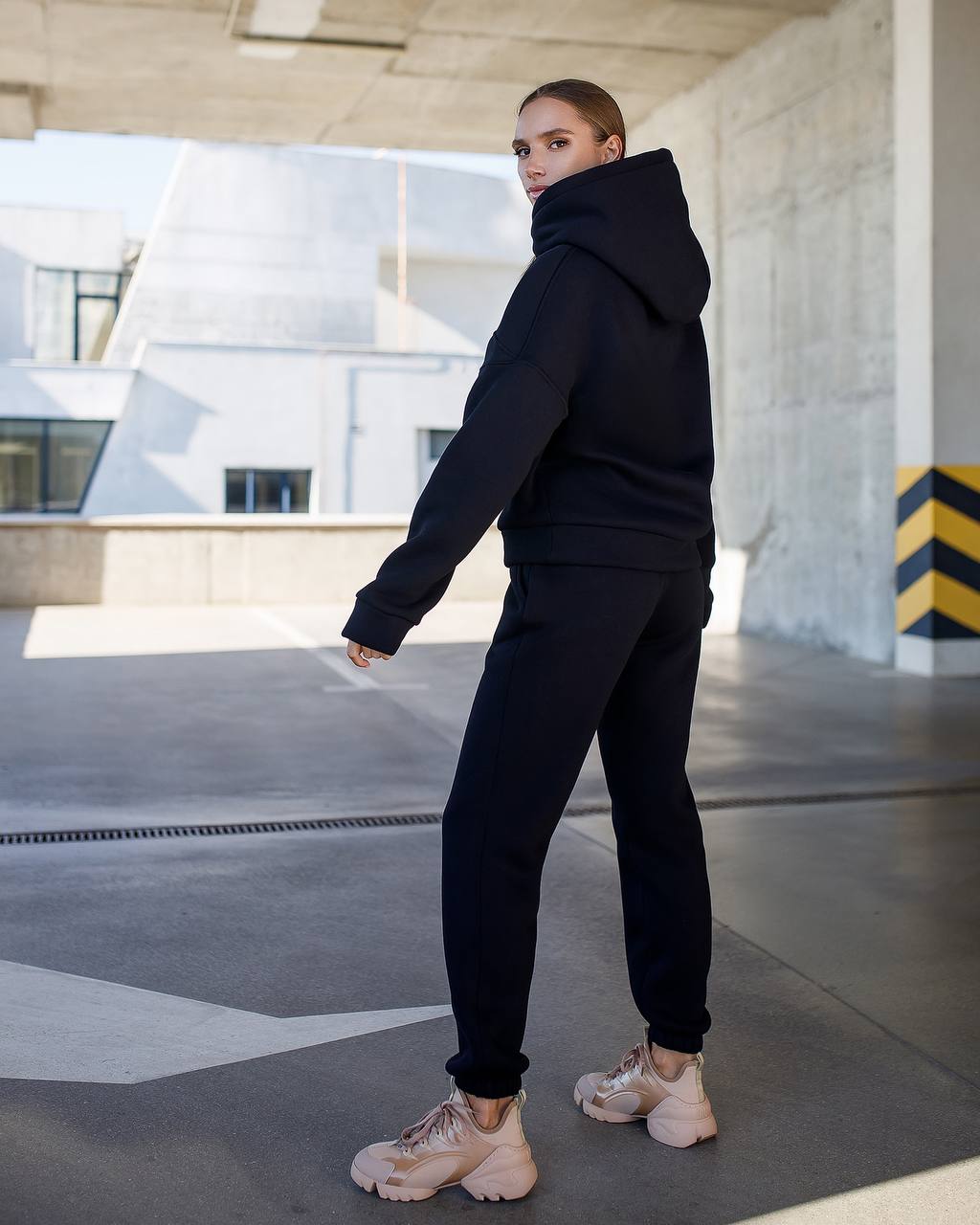 Womens Lux Triple-Knit Fleece Hoodie and Jogger Suit