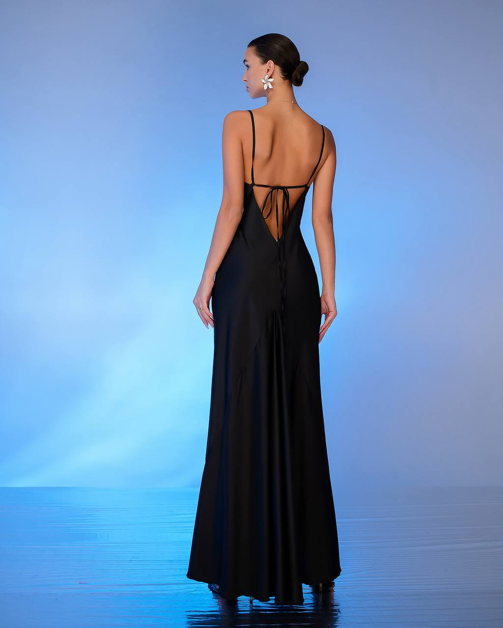 Premium Satin Dress-Slip for Women Black Cream Powder Blue Emerald
