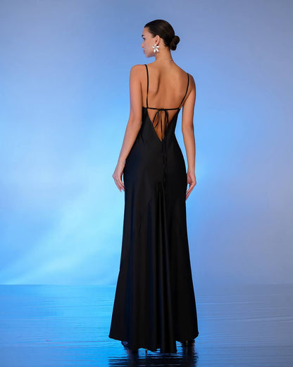 Premium Satin Dress-Slip for Women Black Cream Powder Blue Emerald