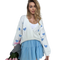 Milk with blue hearts