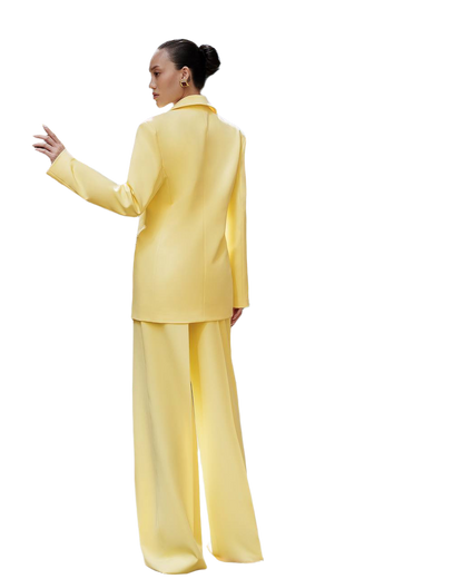 Premium Diagonal Suiting Crepe Womens Suit Jacket and Trousers