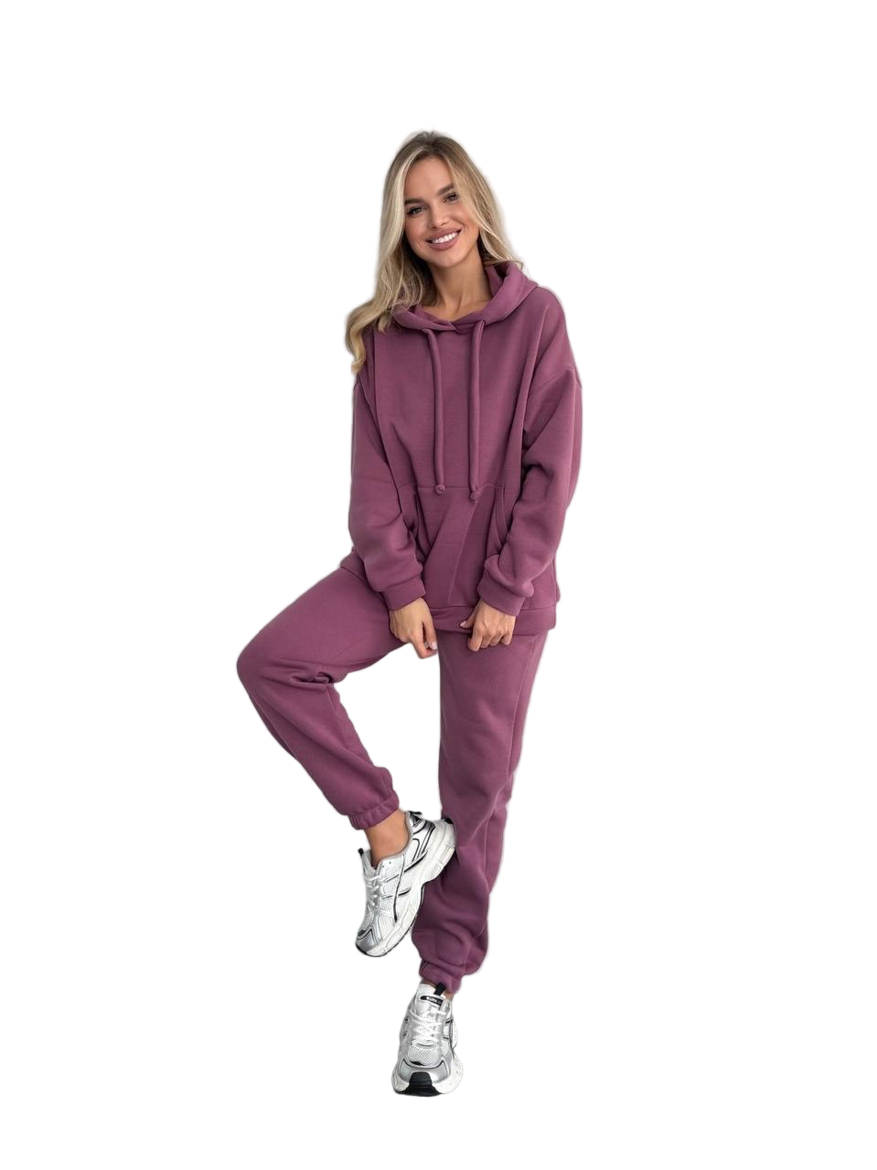 Plum Oversized Trinitka Fleece Tracksuit Women Hoodie Joggers Loungewear Set