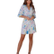 Light blue with flowers