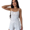 White with a flower