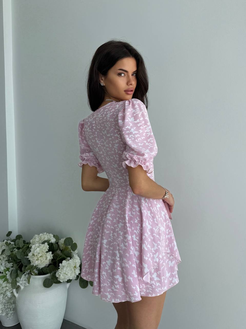 Pink Corset Cut Jumpsuit Dress Soft Fabric Back Zipper Short Romper