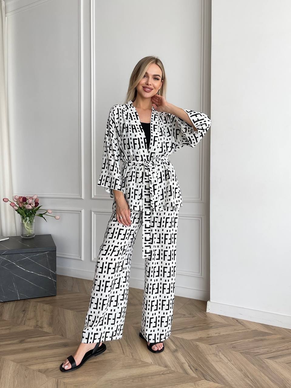 Lightweight Printed Summer Suit for Women