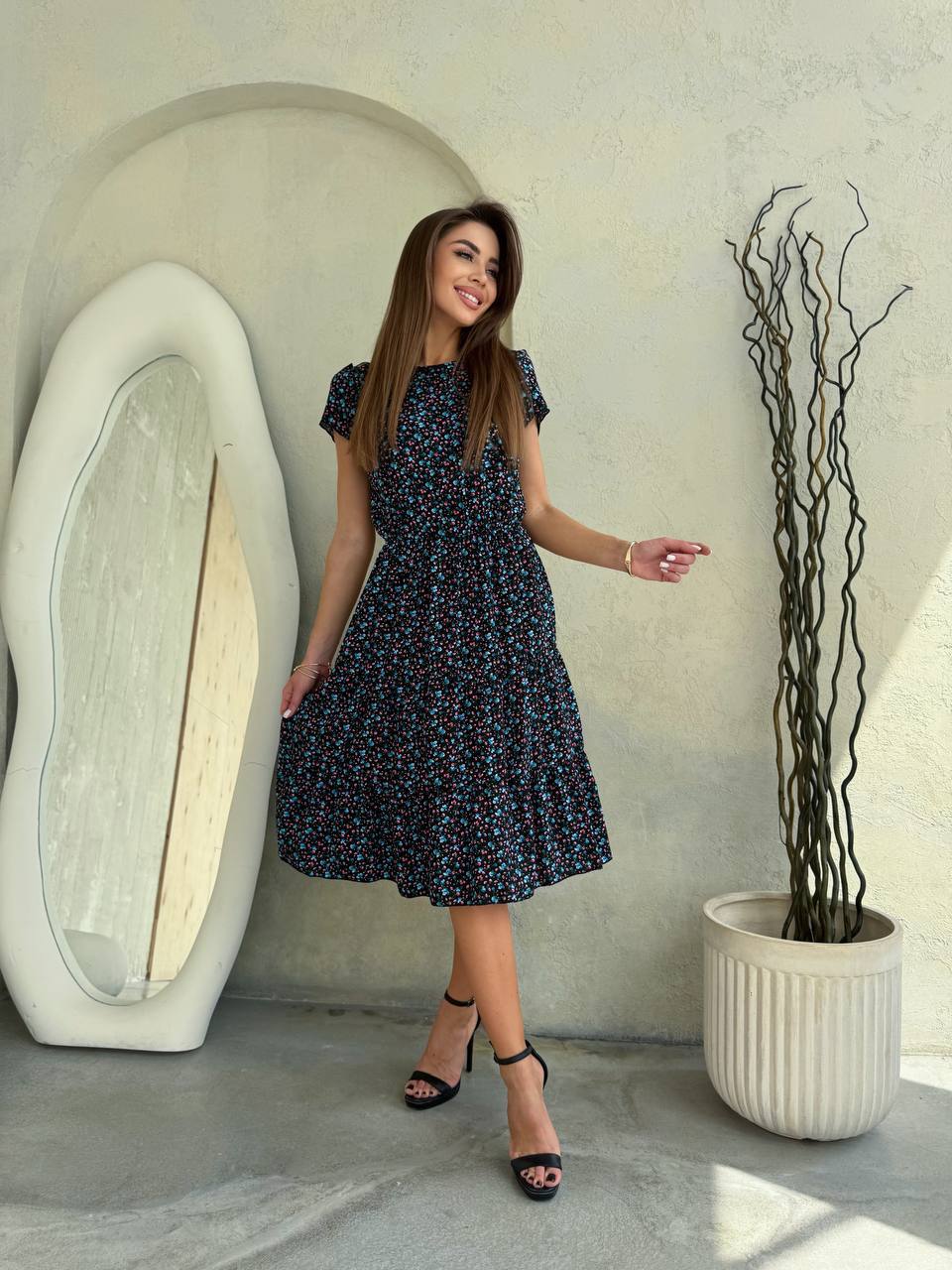 Lightweight Summer Floral Dress For Women