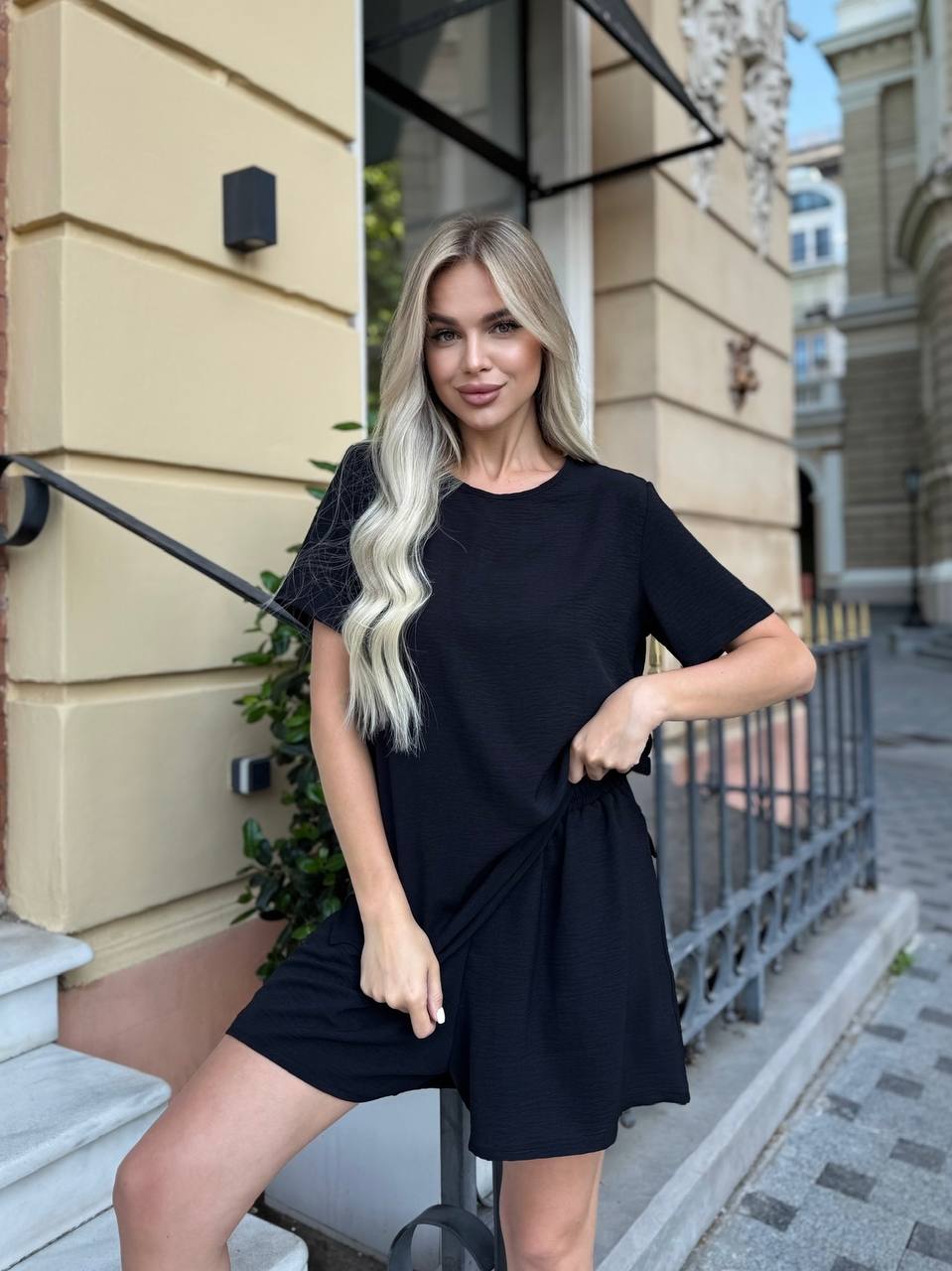 Lightweight Summer Two-Piece Suit Black