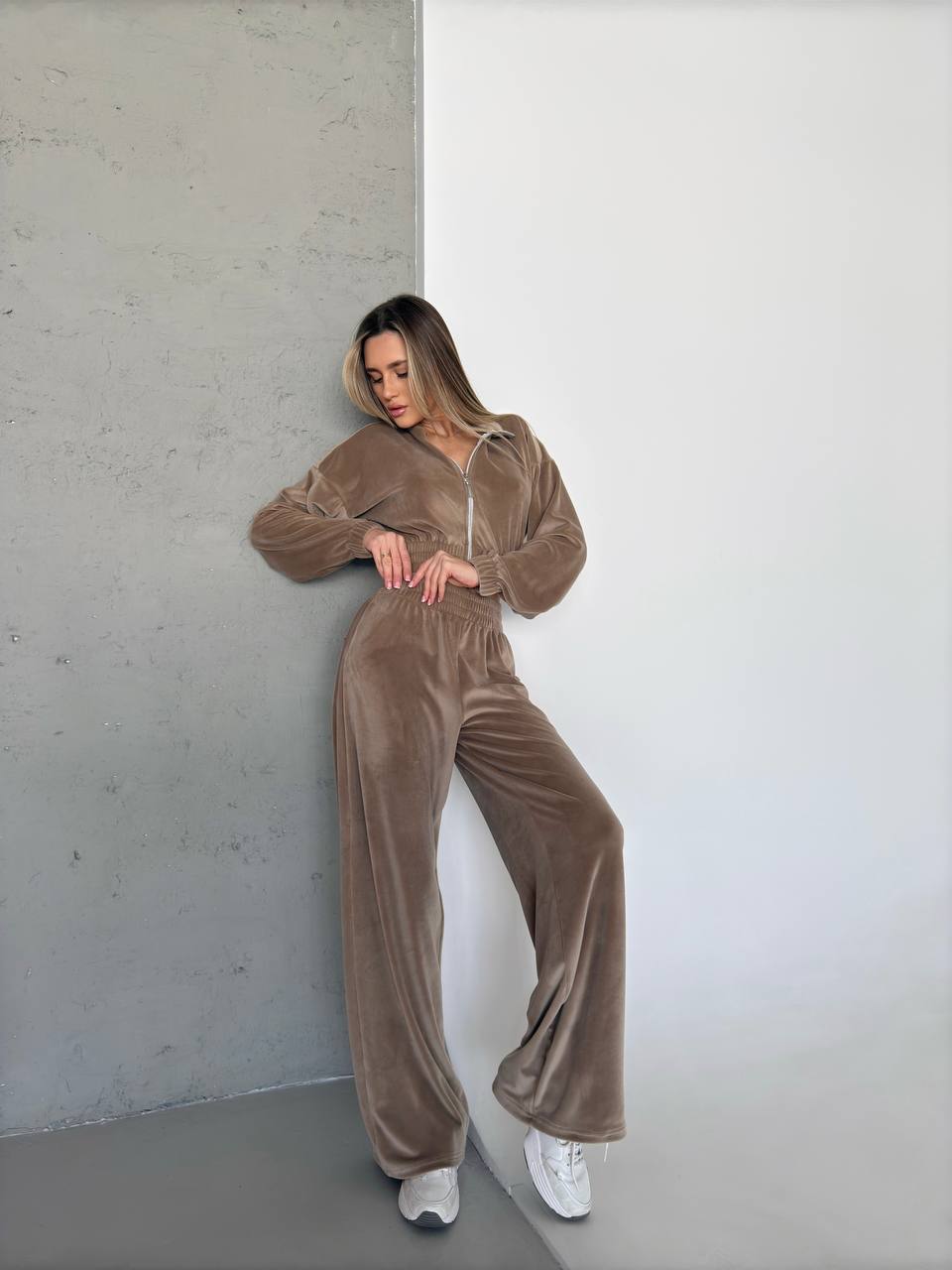 Premium Quality Marble Velour Tracksuit for Women