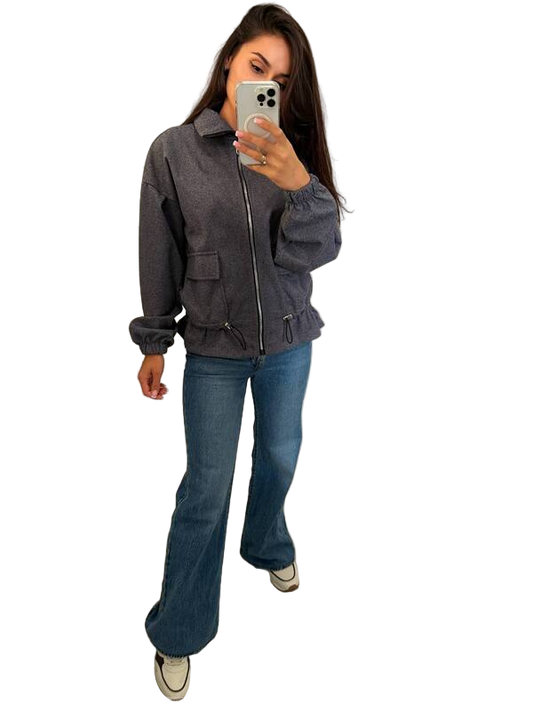 Lightweight Cashmere Bomber Jacket for Cool Evenings